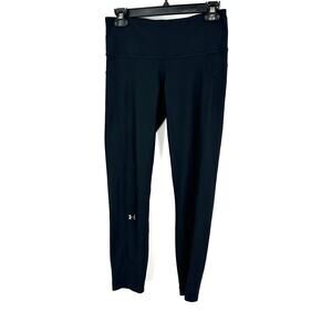 Under Armour Size Medium Leggings Black Compression Heatgear‎ Running Exercise